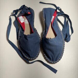 Havaianas Espadrille Flats Woman's Size 8 Blue NEW